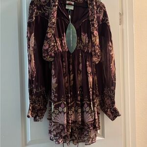 Farm Rio Floral Tassel Dress